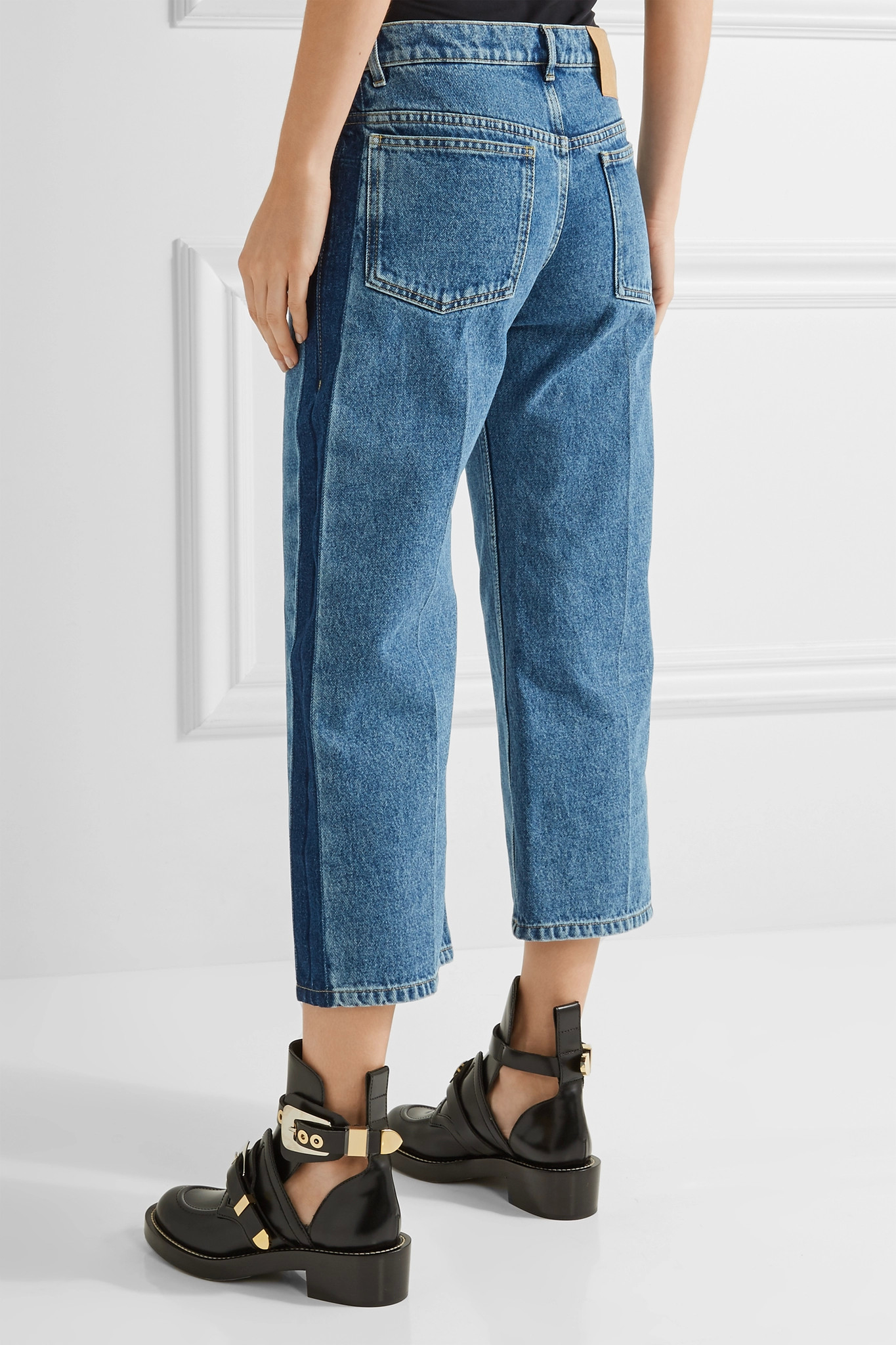 low rise wide leg jeans